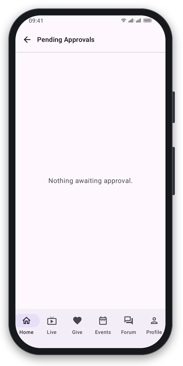 Pending Approvals